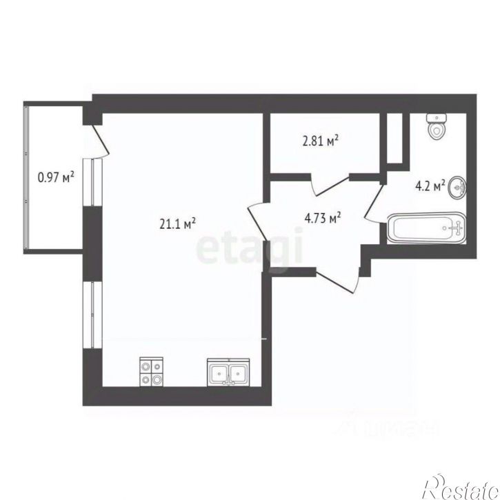 1-комн квартира улица Строителей, 16 к3,  д. 16 к3