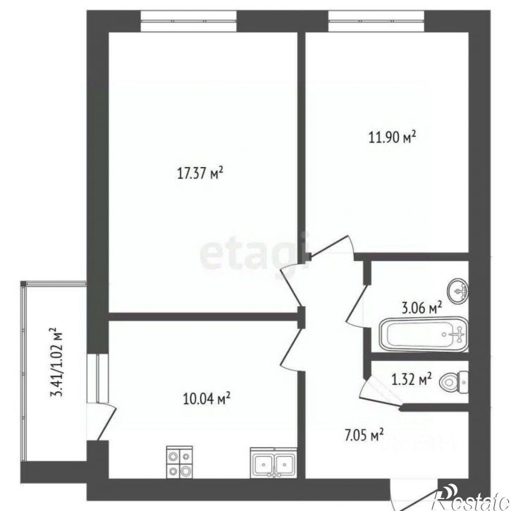 2-комн квартира