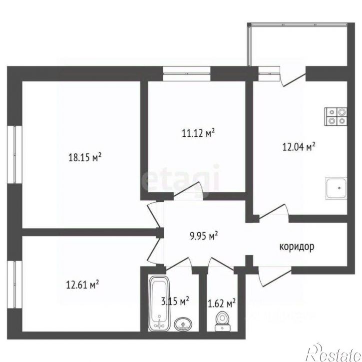 3-комн квартира Ленинградский проспект, 88/23,  д. 88/23