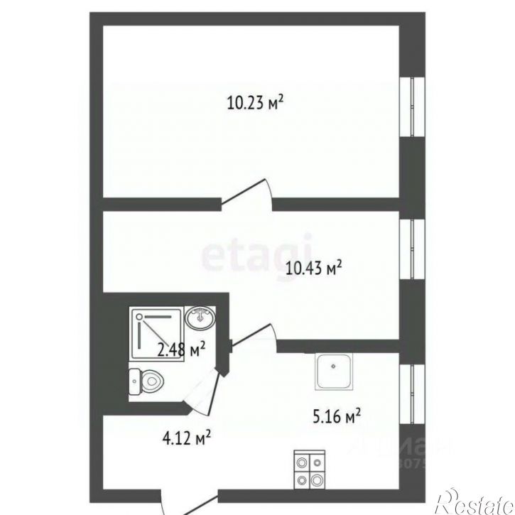 2-комн квартира улица Ушинского, 22,  д. 22
