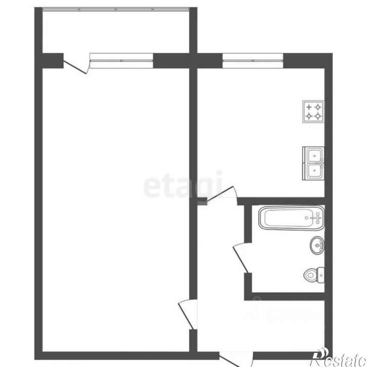 1-комн квартира Спартаковская улица, 27,  д. 27