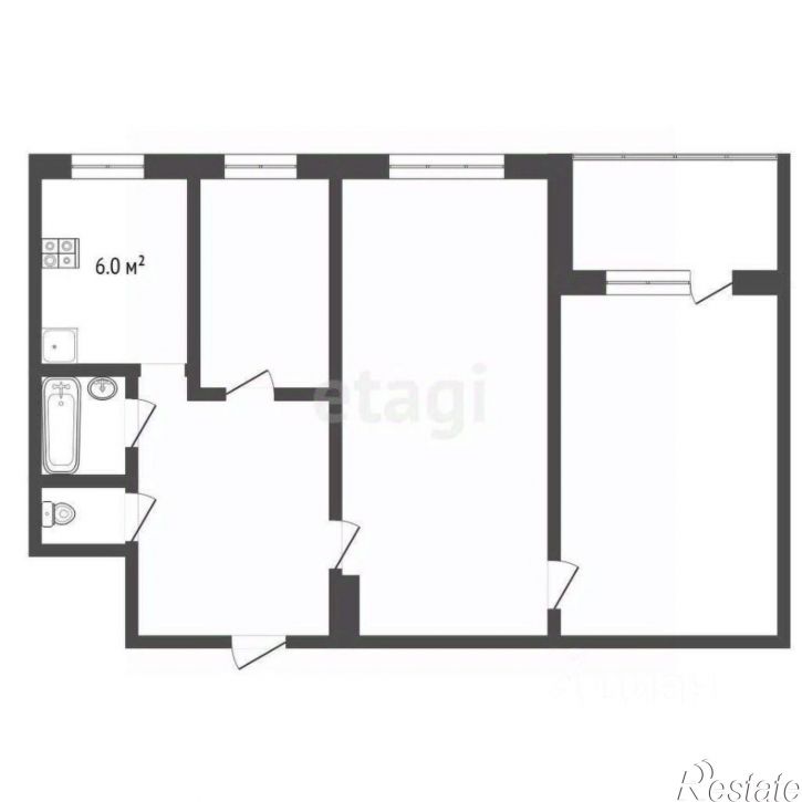 3-комн квартира улица Нефтяников, 9,  д. 9