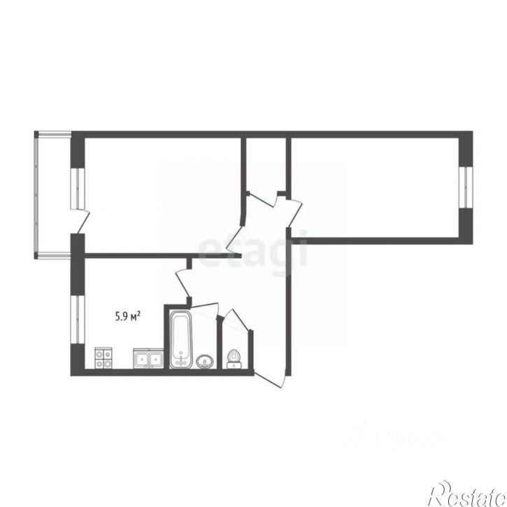 2-комн квартира Угличская улица, 27А,  д. 27А