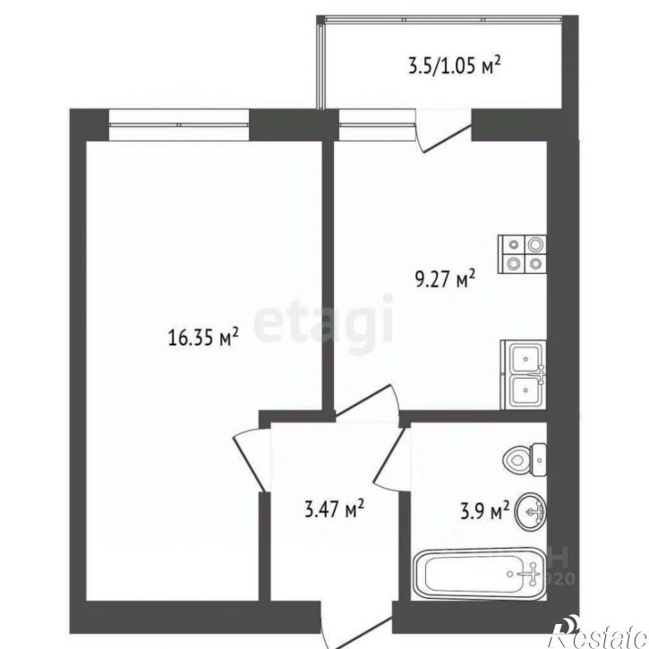 1-комн квартира Ленинградский проспект, 98/2,  д. 98/2