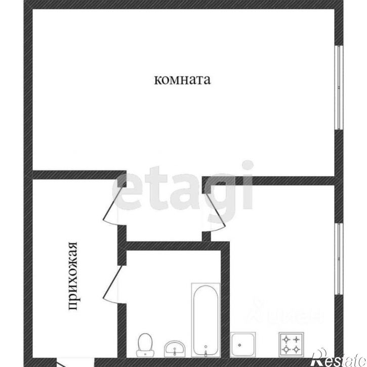 1-комн квартира улица Чкалова, 19А,  д. 19А