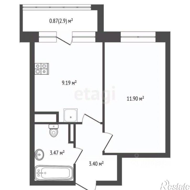 1-комн квартира Старая Костромская улица, 6,  д. 6