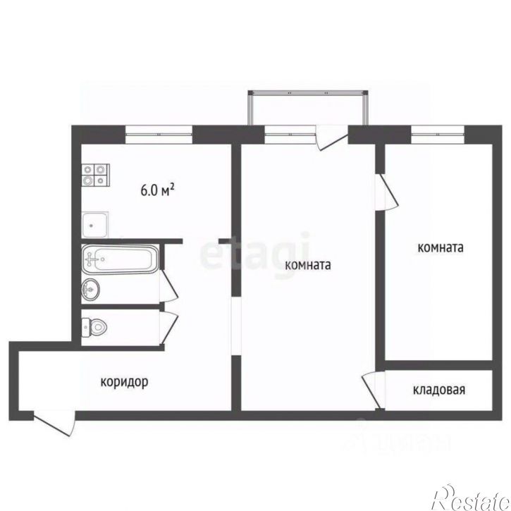 2-комн квартира улица Лермонтова, 34,  д. 34