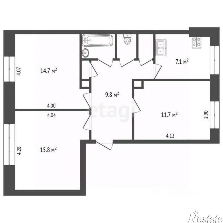 3-комн квартира улица Карла Либкнехта, 63,  д. 63