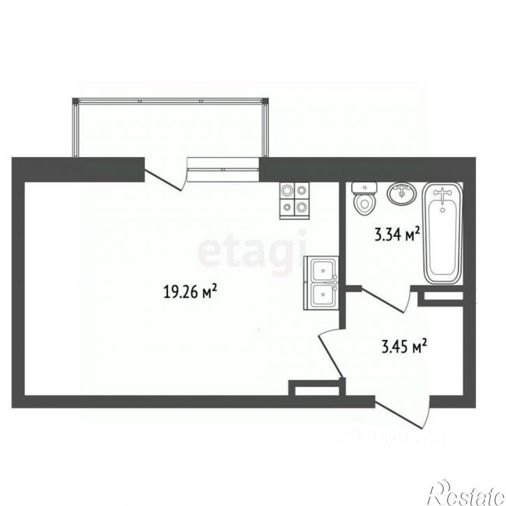 1-комн квартира Брагинская улица, 18 к3,  д. 18 к3