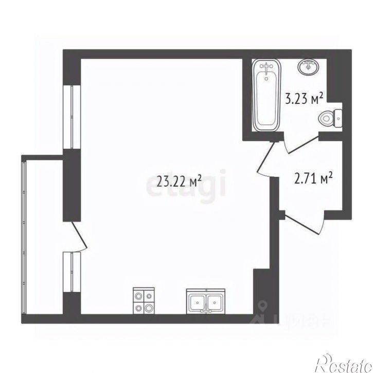 1-комн квартира Брагинская улица, 18 к3,  д. 18 к3