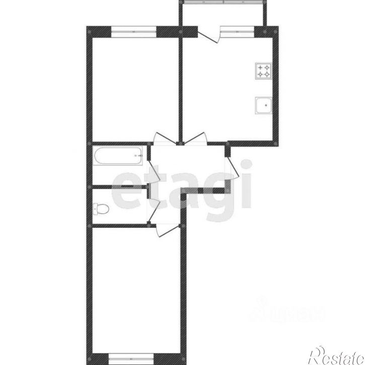 2-комн квартира Тутаевское шоссе, 109,  д. 109