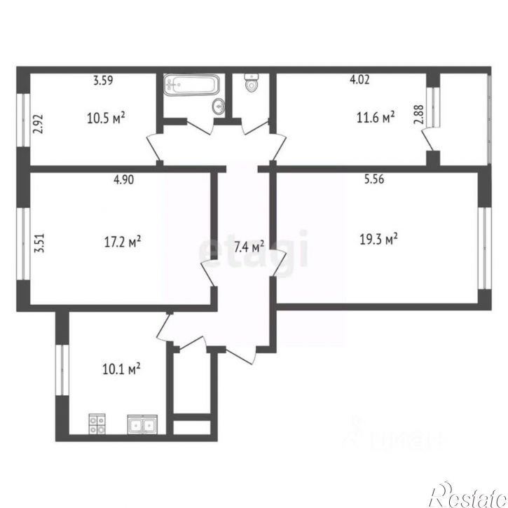 4-комн квартира Ленинградский проспект, 72,  д. 72