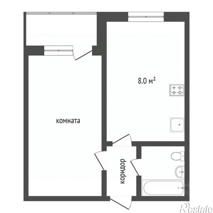 1-комн квартира улица Урицкого, 27,  д. 27