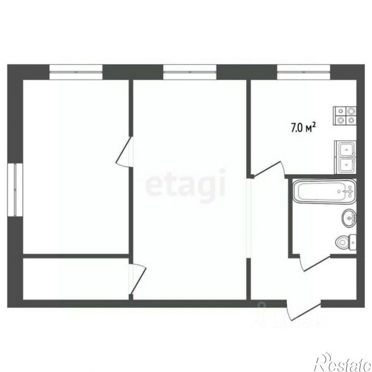 2-комн квартира улица Щепкина, 7,  д. 7