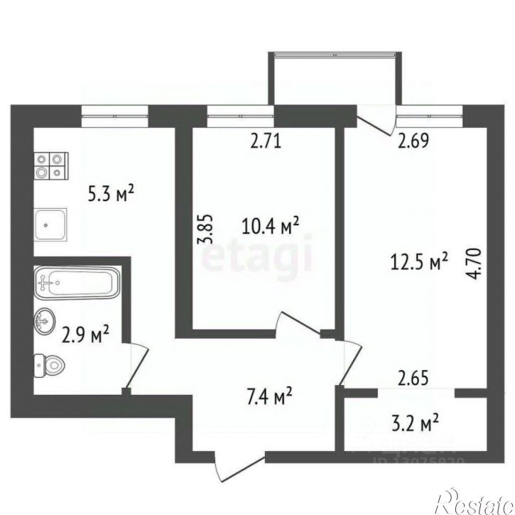 2-комн квартира улица Урицкого, 67,  д. 67