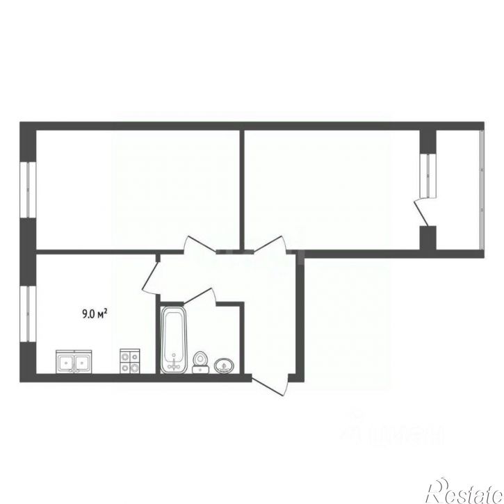 2-комн квартира Ленинградский проспект, 63,  д. 63