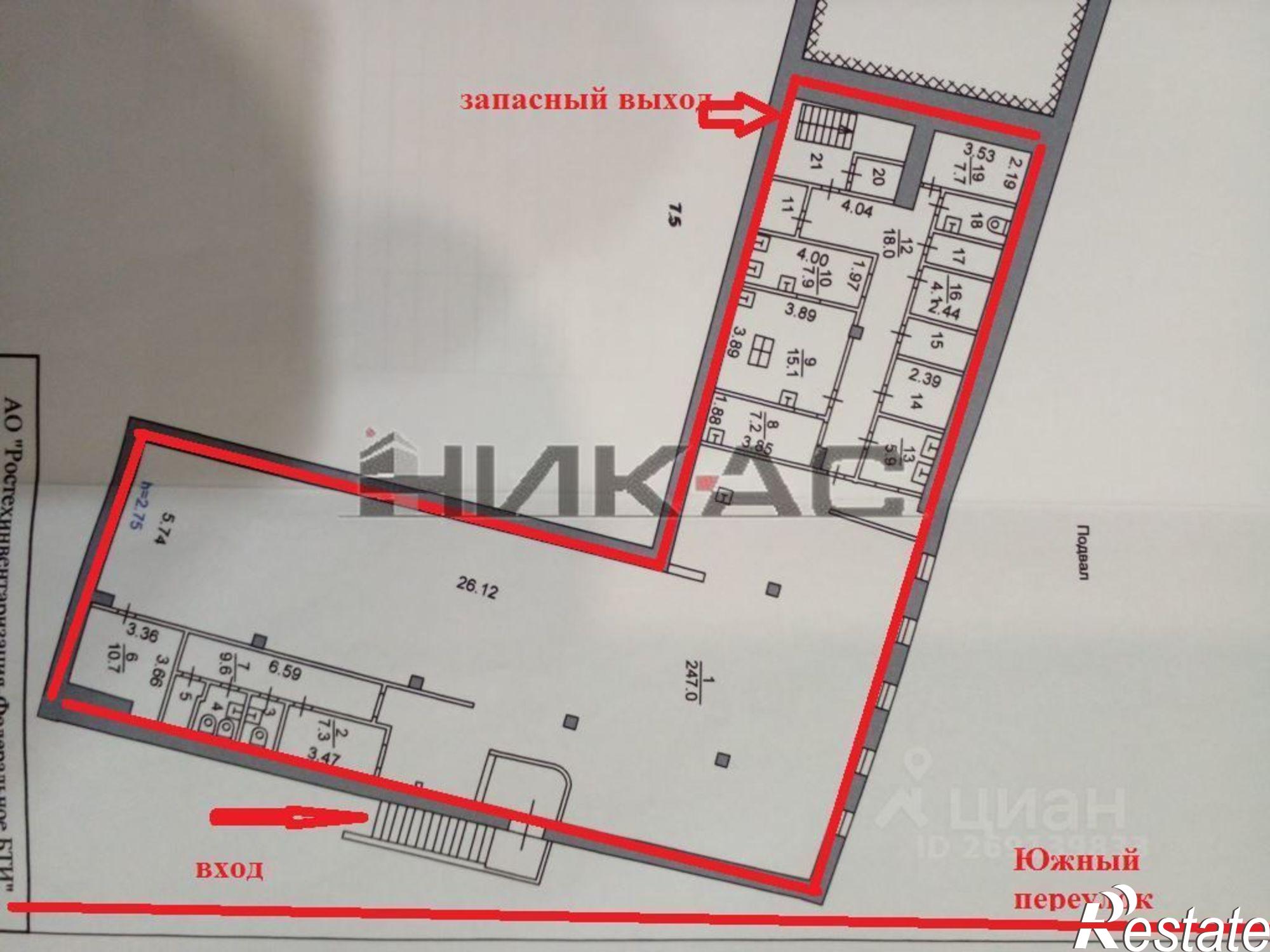 Сдать торговое помещение за 250 032 рублей на Южный переулок, 1