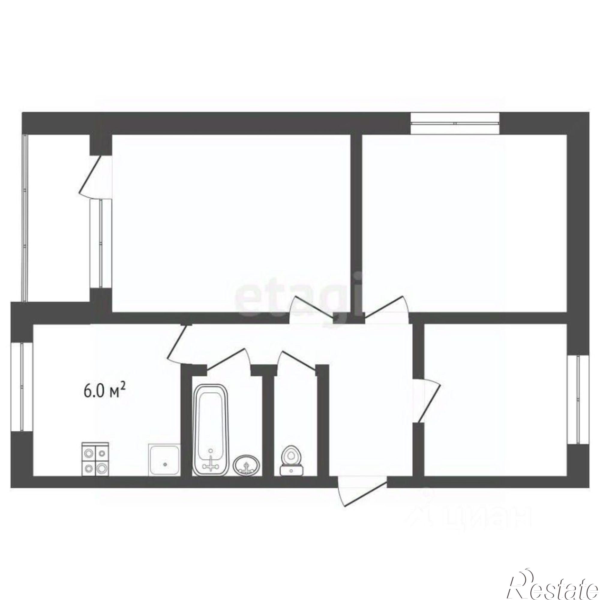 Купить квартиру за 4 690 000 рублей на 4-я Портовая улица, 5