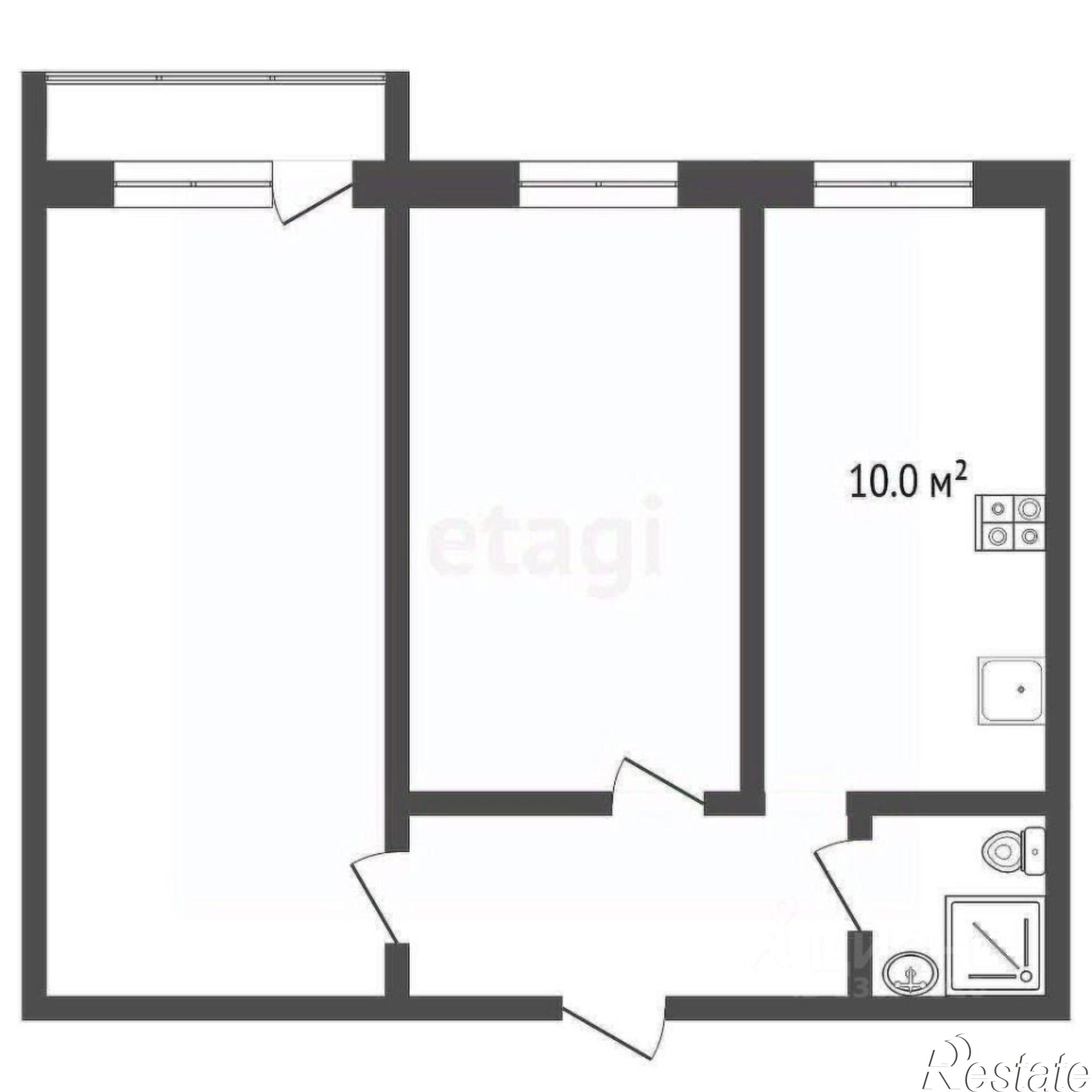 Купить квартиру за 4 700 000 рублей на Ленинградский проспект, 74
