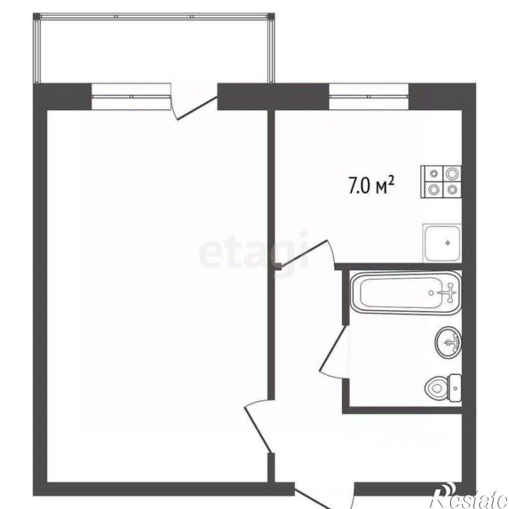 1-комн квартира Дружная улица, 5,  д. 5