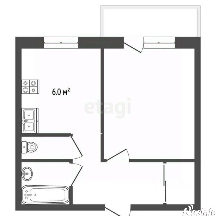 1-комн квартира Корабельная улица, 30,  д. 30