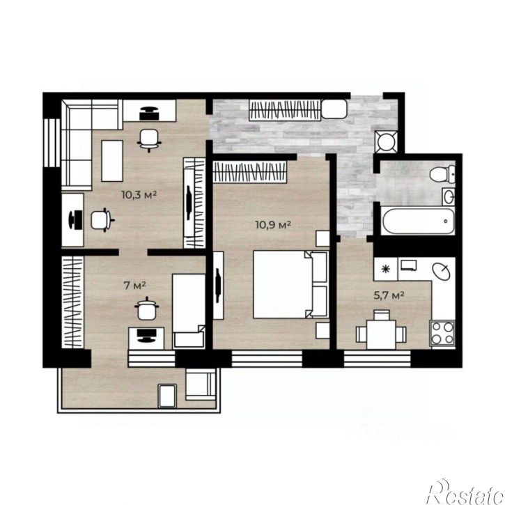 2-комн квартира проспект Дзержинского, 24,  д. 24