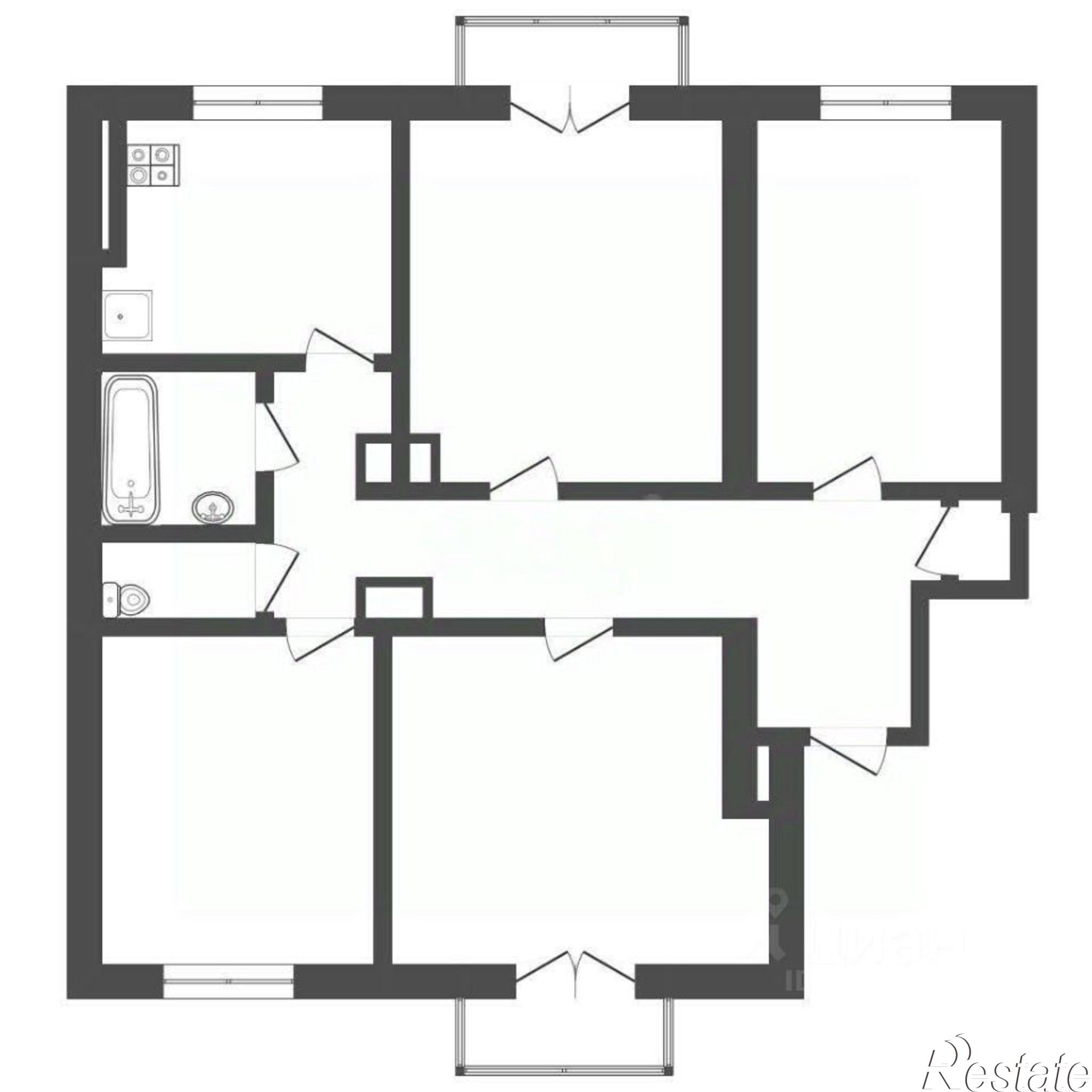 Купить квартиру за 9 990 000 рублей на улица Свободы, 81/33