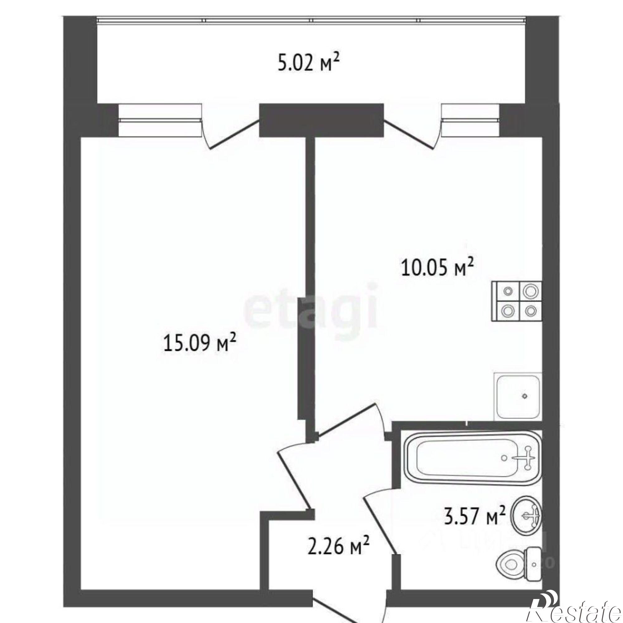 Купить квартиру за 3 808 900 рублей