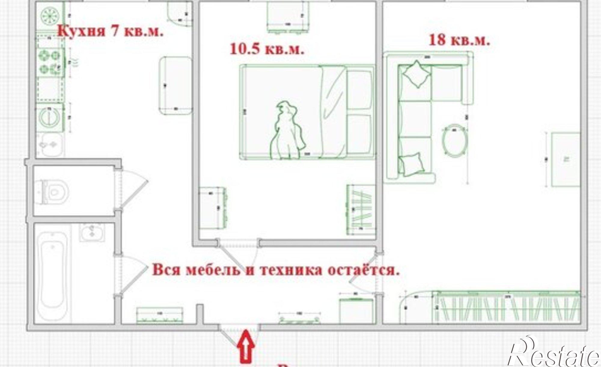 Купить квартиру за 3 450 000 рублей на ул Труфанова, 9