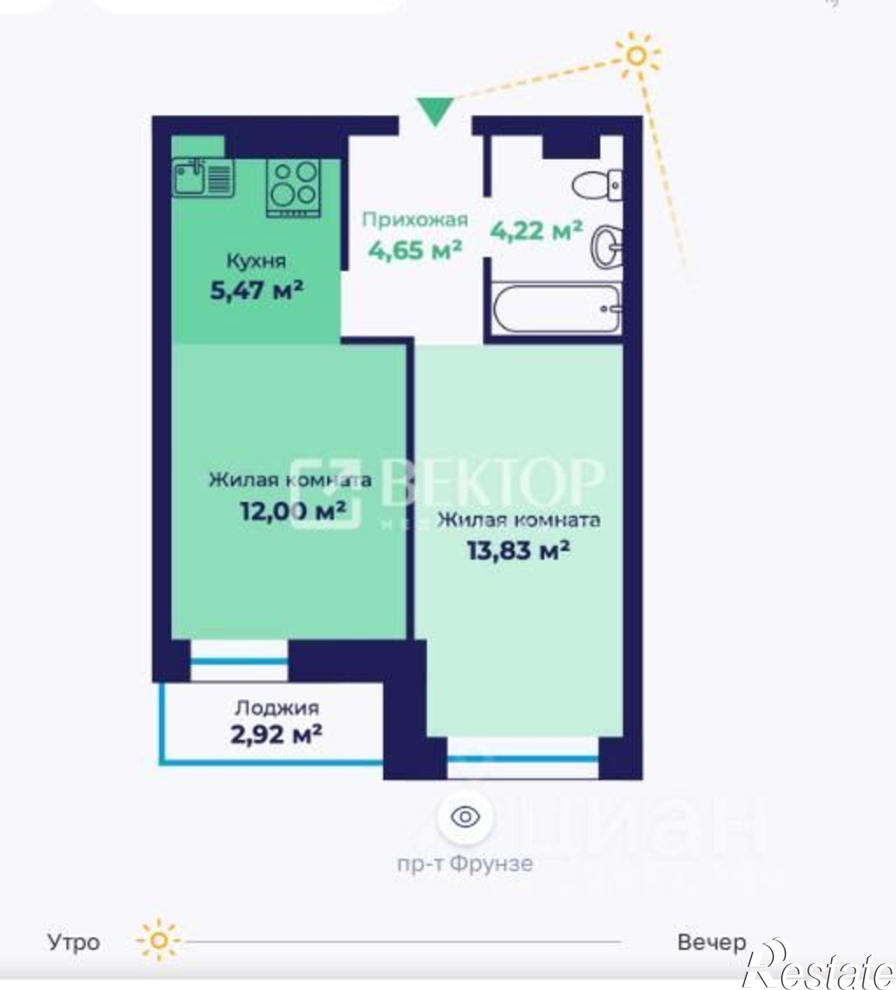 Купить квартиру за 4 600 000 рублей на г Ярославль, поселок Сокол, 31