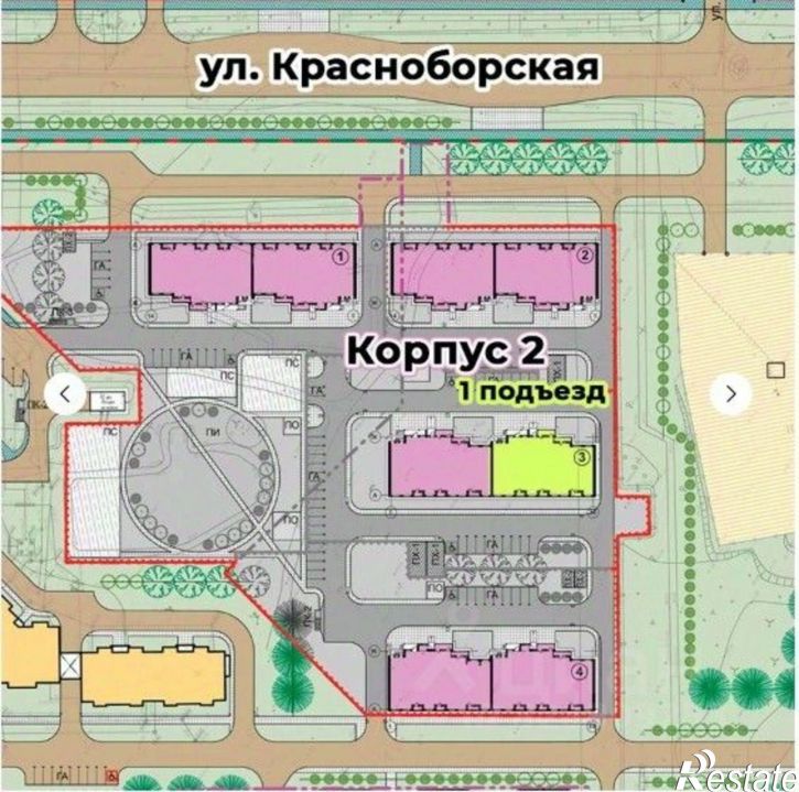 2-комн квартира ул Красноборская, 45/1,  д. 45/1