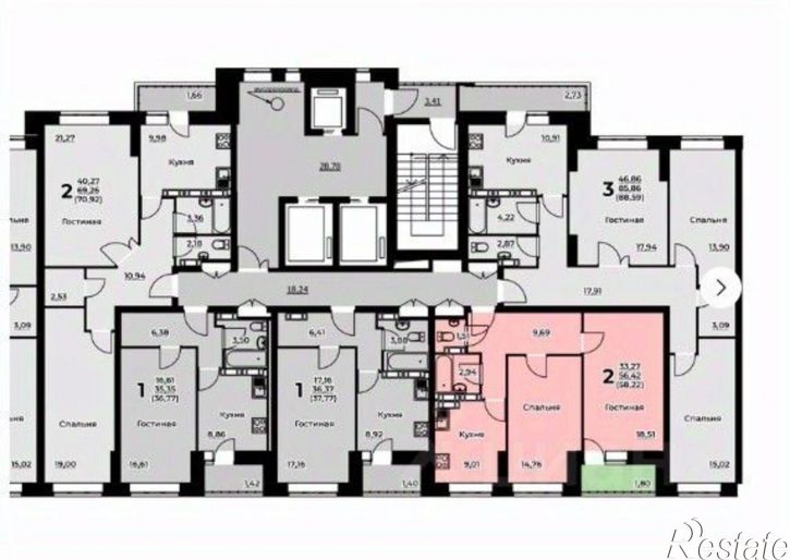 2-комн квартира ул Красноборская, 45/1,  д. 45/1