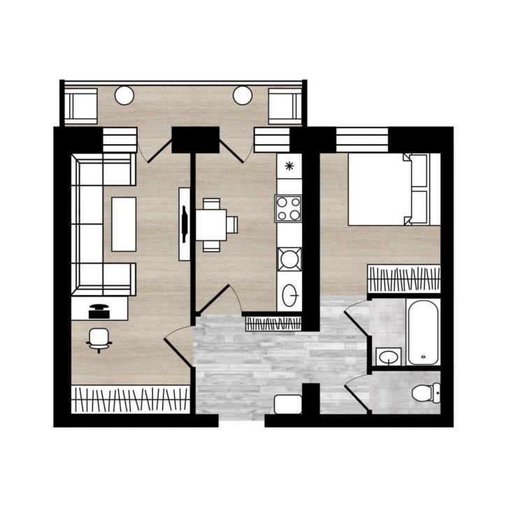 2-комн квартира Калинина улица, д.31