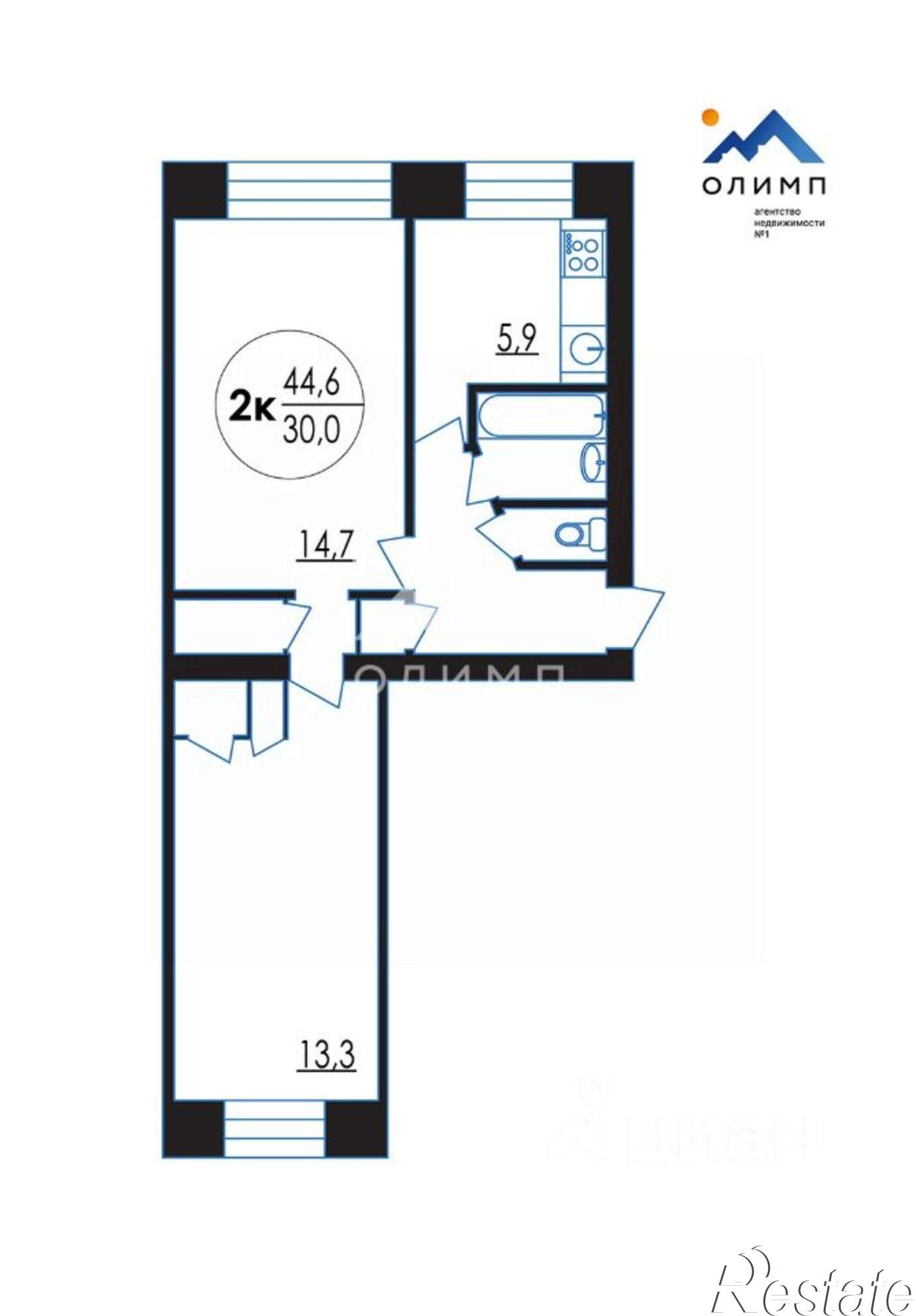 Купить квартиру за 2 300 000 рублей на проезд Шавырина, 1