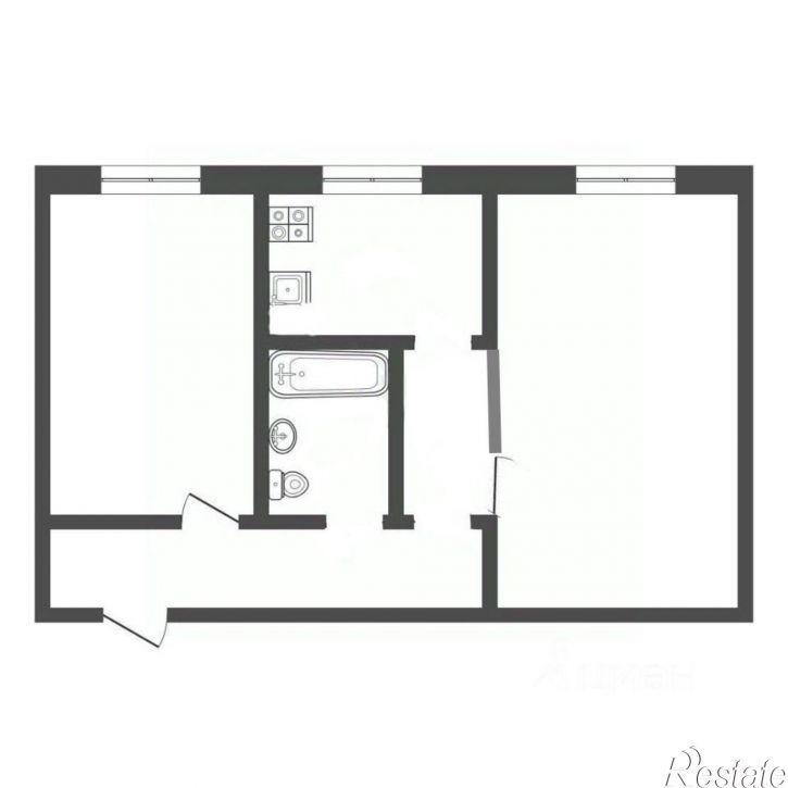 2-комн квартира ул Елены Колесовой, 20,  д. 20