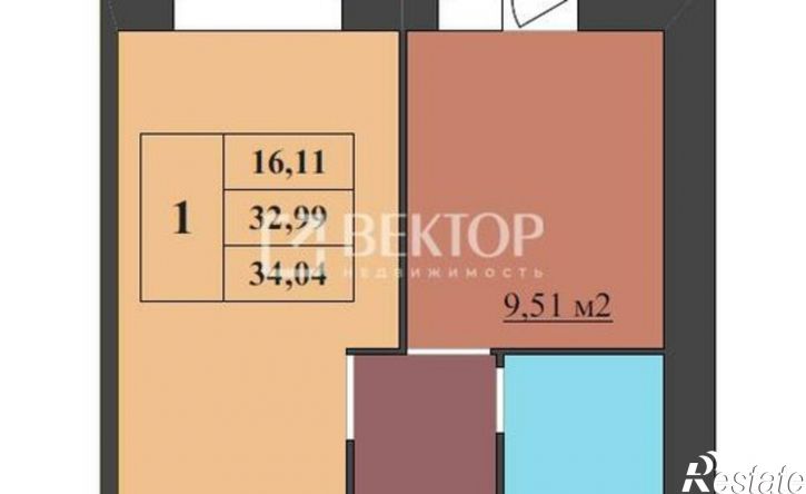 1-комн квартира Ленинградский пр-кт, 98,  д. 98