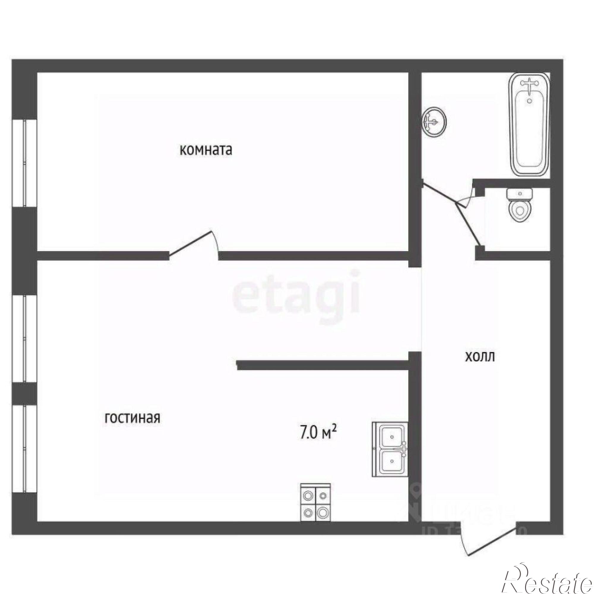 Купить квартиру за 5 000 000 рублей на улица Некрасова, 44Б