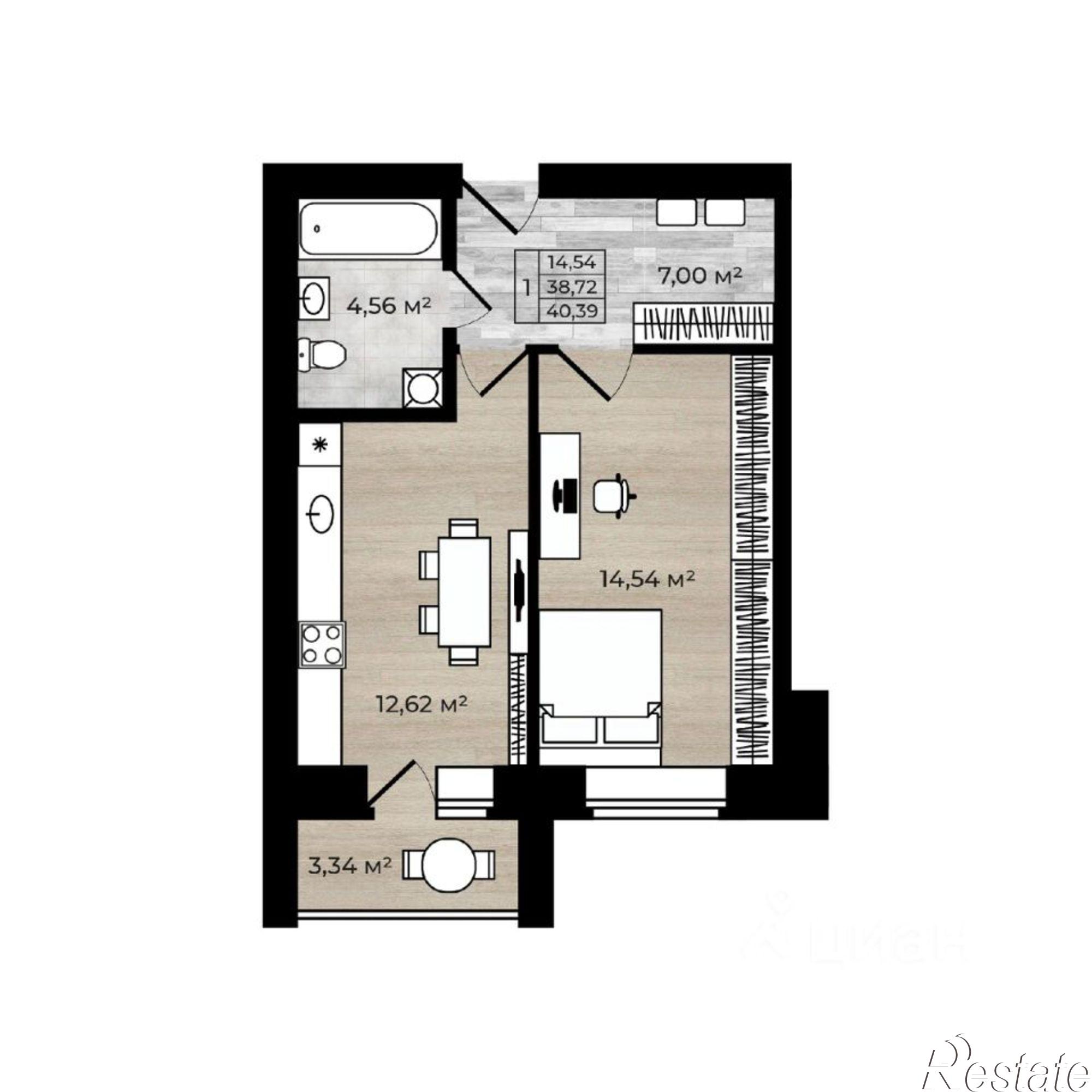 Купить квартиру за 4 600 000 рублей на улица Калинина, 37