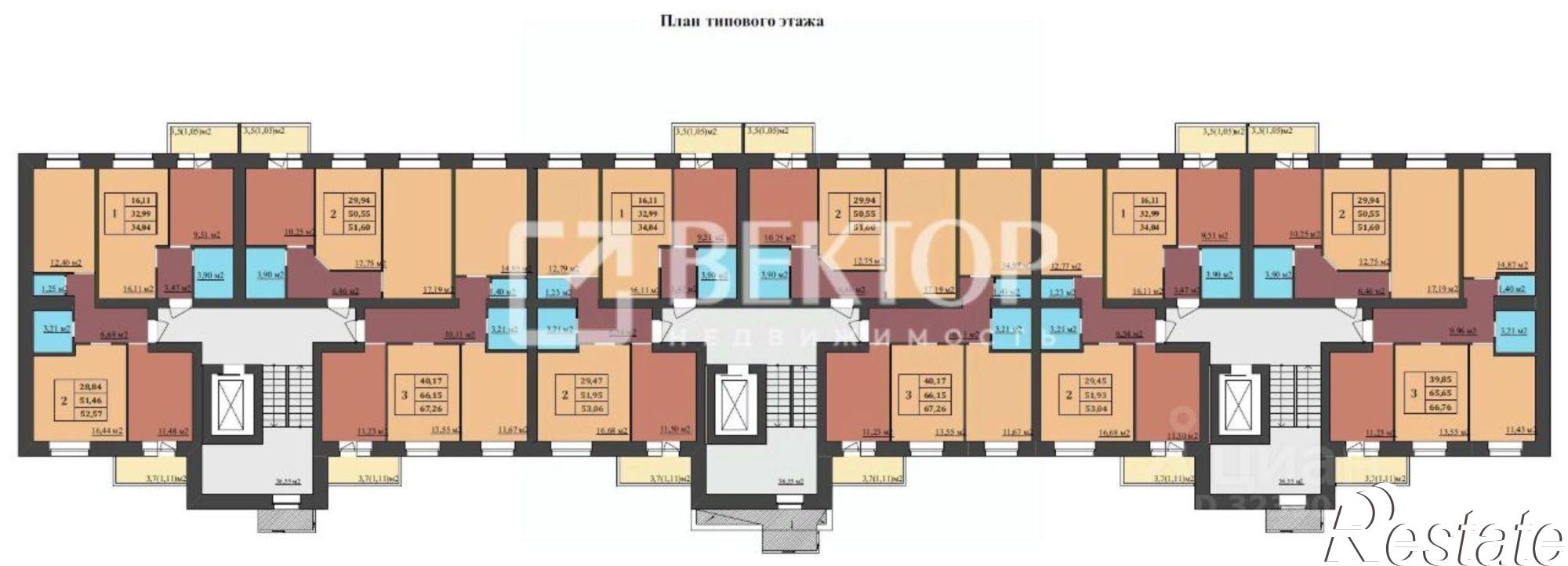 Купить квартиру за 3 550 000 рублей на Малая Норская улица, 3А