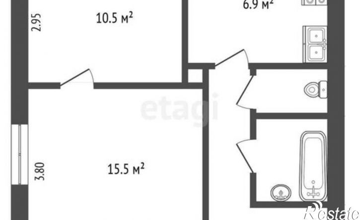 2-комн квартира улица Кузнецова, 13,  д. 13