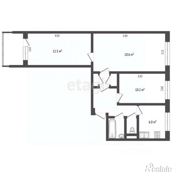 3-комн квартира Светлая улица, 3,  д. 3