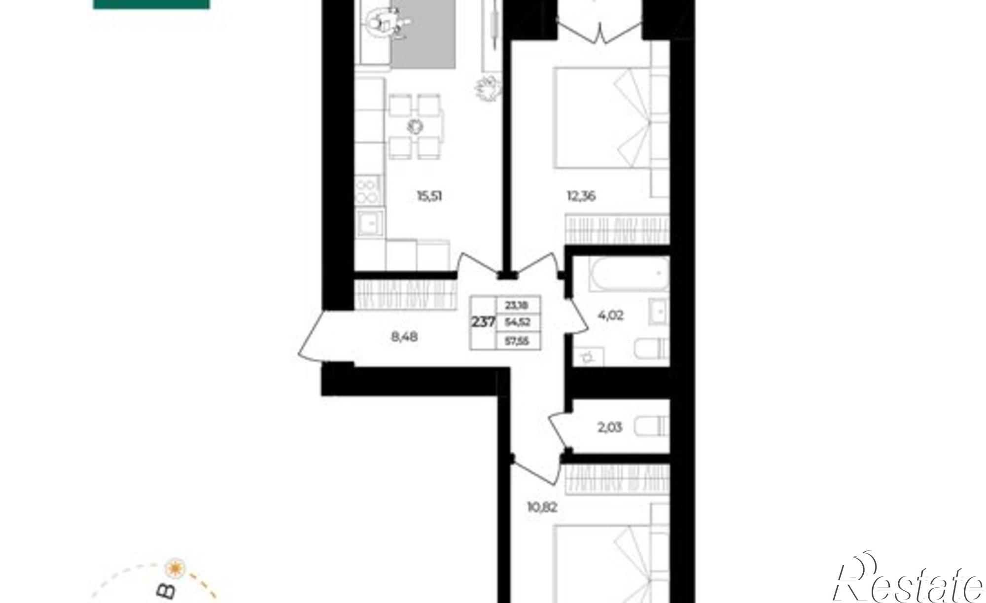Купить квартиру за 6 474 520 рублей на Ленинградский проспект