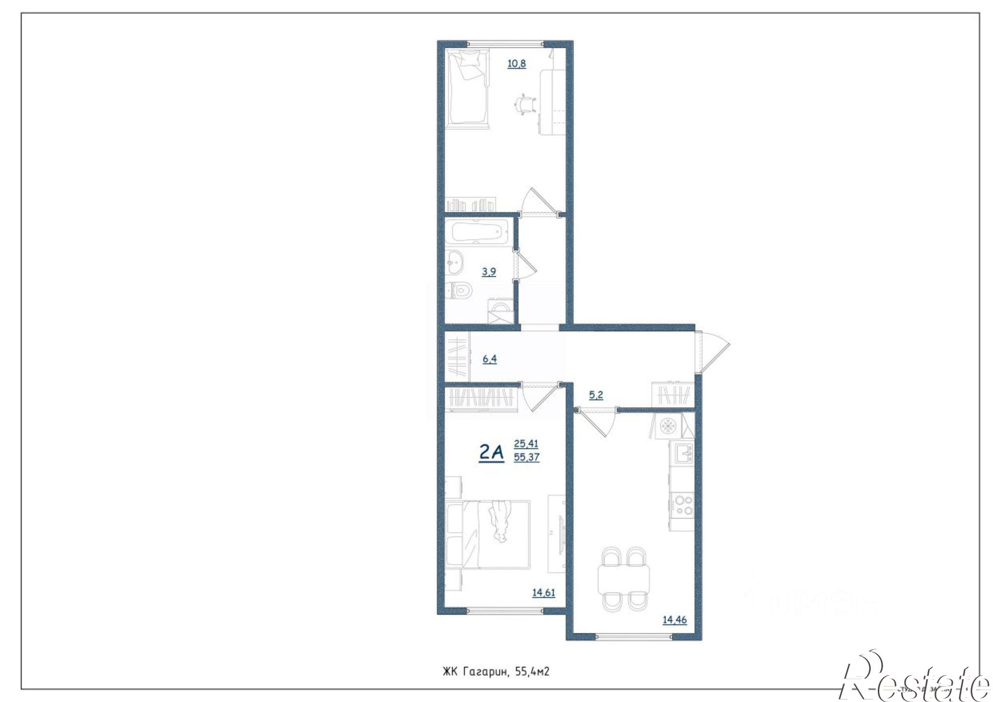 Купить квартиру за 6 318 700 рублей на Дядьковская улица, 16а