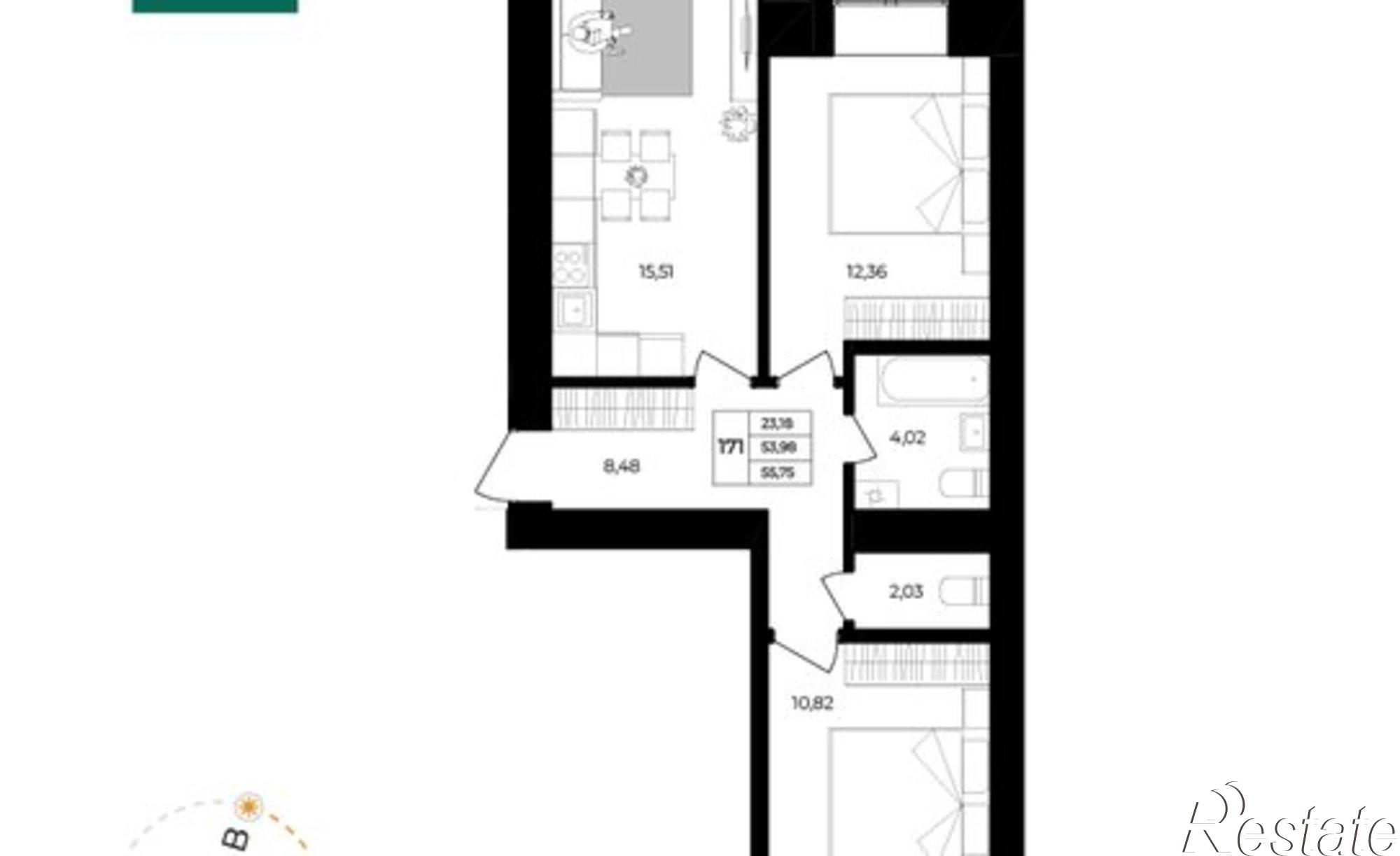 Купить квартиру за 5 807 710 рублей на Ленинградский проспект