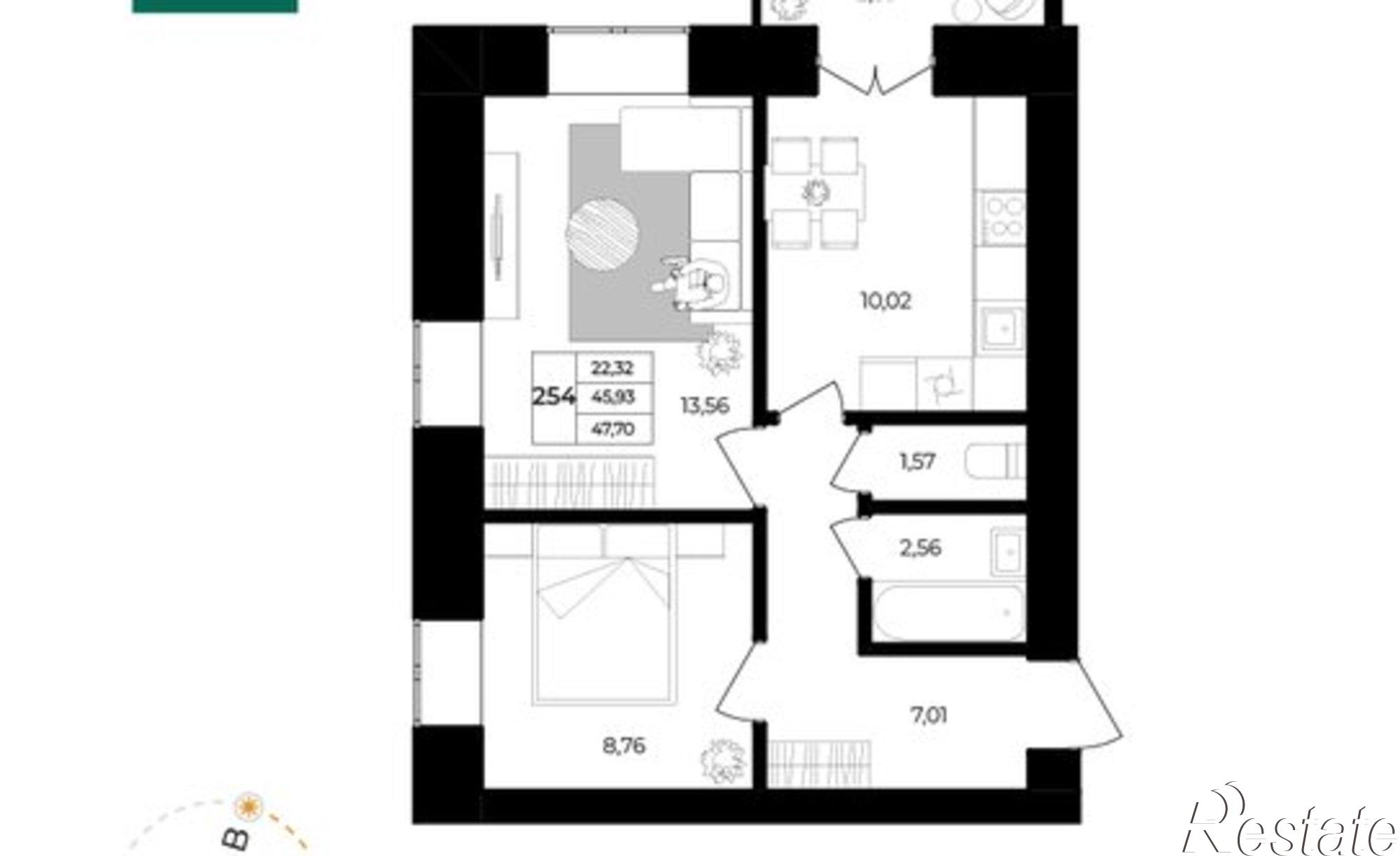 Купить квартиру за 5 202 720 рублей на Ленинградский проспект