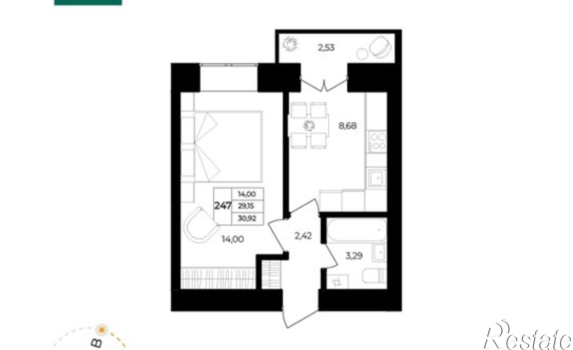 Купить квартиру за 3 419 300 рублей на Ленинградский проспект