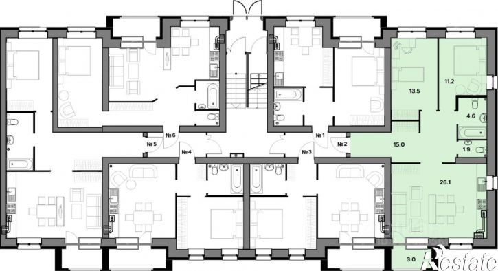2-комн квартира в новом доме улица Шевелюха, 130