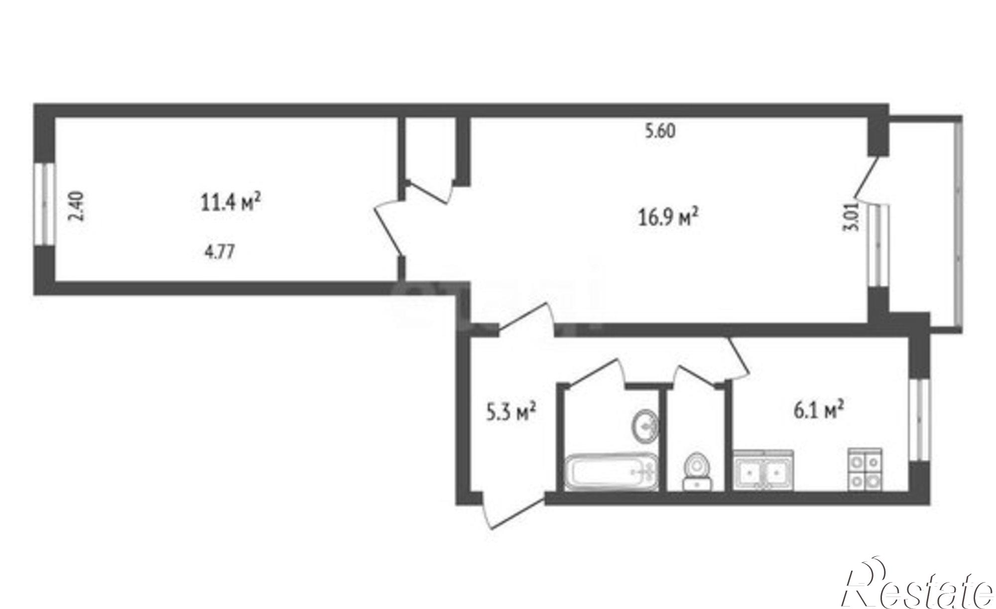 Купить квартиру за 3 650 000 рублей на улица Труфанова, 7