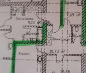 2-комн, 74кв м, этаж 3/8 Приозёрная улица, 5