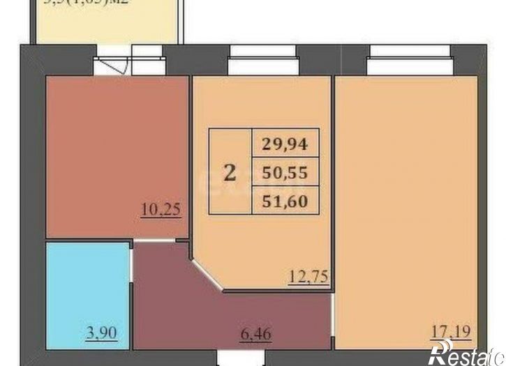 2-комн квартира Ленинградский пр-кт, 96/1,  д. 96/1